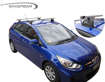 Hyundai Accent Yakima Whispbar roof racks